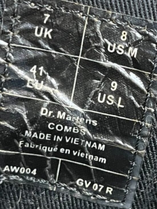 Dr. Martens Combs Mens Size 8 Black Classic Outdoor Lace Up Ankle Combat Boots main image 8